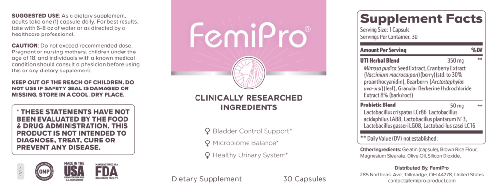 Femipro Ingredients