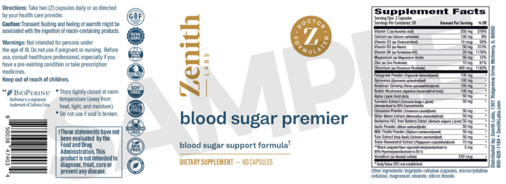 Blood Sugar Premier Ingredients